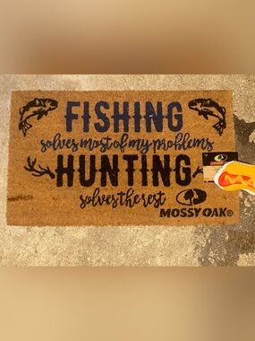 Mossy Oak Fishing & Hunting Coir Doormat